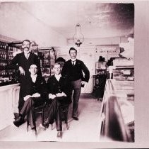 Group in B.F. Crews Drug Store