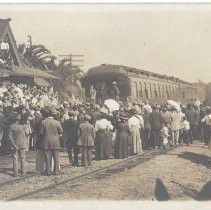 President Taft visits Santa Fe Depot