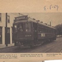 Pacific Electric car at Monrovia depot