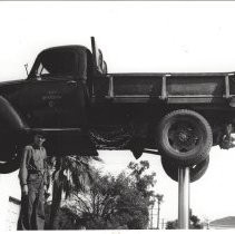 City Maintenance Worker and Truck