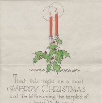 Christmas Card Designed by Myron Hotchkiss