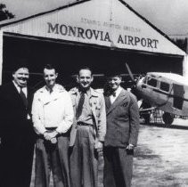 Laurel and Hardy with Al Blackburn and Bud Hanser