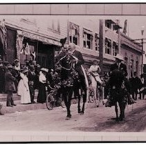 W.N. Monroe on horseback