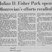 Julian D. Fisher Park Opens