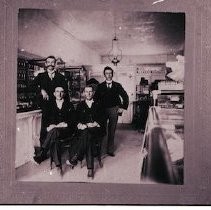 Group in Crews' Drug Store