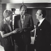 Betty Sandford and LA Mayor Tom Bradley