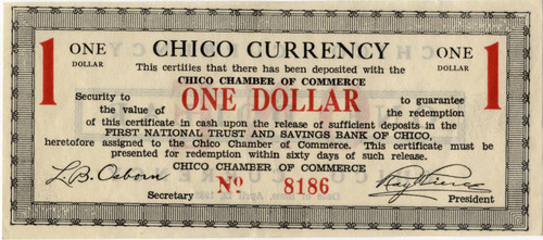 Chico Currency One Dollar