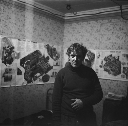 Mikhail V. Propp in the Mirny Station living room