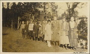 Forbestown School with teacher Freda Taylor