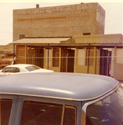 Side view of the former Strand Theatre, East Los Angeles, California