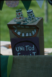 Paper bag puppet from the Teatro de los Ni√±os production Que Sura la Basura, Boyle Heights, California