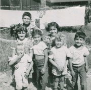 Aparicio children in the San Gabriel Mountains, Los Angeles County, California