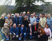 Photo of kids who grew up in Topanga at the memorial service for Jon Swenson, Topanga, California