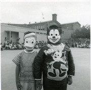 Martinez brothers in Halloween costumes, East Los Angeles, California