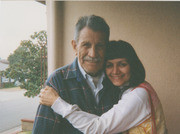 Vibiana Aparicio-Chamberlin with her uncle Alfonso Aparicio, Montebello, California