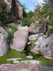 Picture of Twin Poles pools at Topanga Creek, Topanga, California