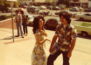 Katie Mares and George Muriel at East Los Angeles College, Monterey Park, California