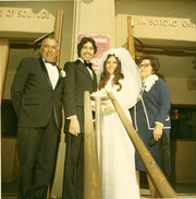 Raul Felix and Diana Guerrero on their wedding day, East Los Angeles, California