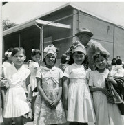 Susan Martinez and friends at a May Day Dance, East Los Angeles, California