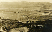 Aerial view of San Fernando Valley from the summit of Topanga, California