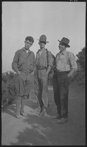 Harry, Les Allen, and Ray Coyne at Pipeline