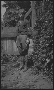 Miriam Coyne in hiking pants, standing