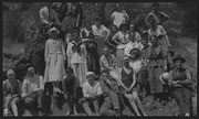 Group photo with people seated at Lake Lagunitas