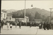 Crowd in downtown Mill Valley