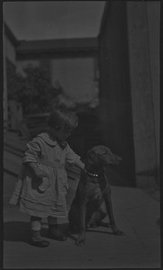 Helen May, with dog