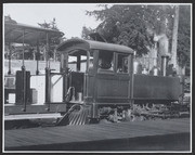 Locomotive engine and passenger car, 1909