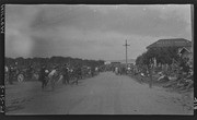 Finish of 1921 girl's race from a distance