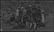 Group photo at Big Lagoon with children and adults