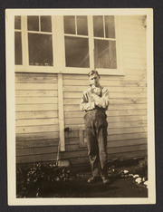 William H. Wetterau, smoking a pipe