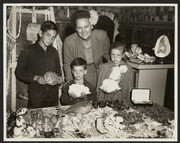 Carnegie Library, children with shells