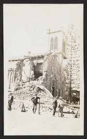 Santa Barbara 1925 Earthquake Damage - Catholic Church