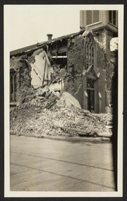 Santa Barbara 1925 Earthquake Damage - Catholic Church