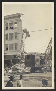 Santa Barbara 1925 Earthquake Damage - San Marcos Building