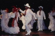 Dancers With Red Ribbon