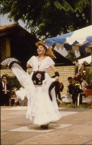 Dancer Performing With Fan