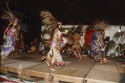 Aztec Dancers Performing On Stage