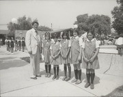 Girl Scouts And Mayor Mora At Fiestas Patrias