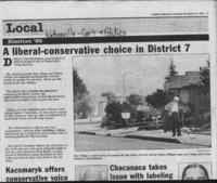 A liberal-conservative choice in District 7
