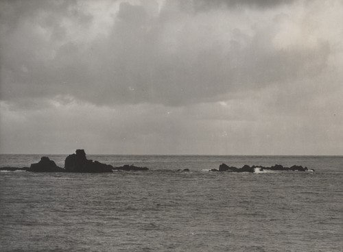 Bayonnaire Rocks (Fisher samples left of two sticks on left and low area in center)