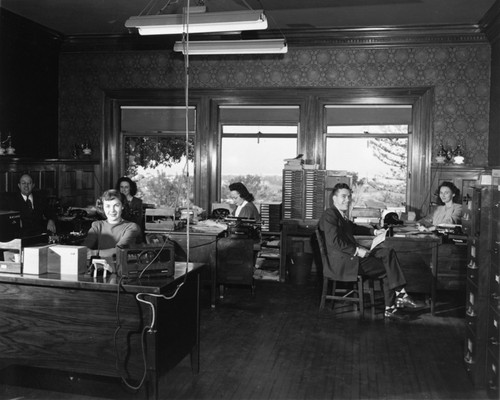 Workers in Building X, Point Loma, University of California Division of War Research