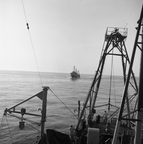 [R/V Horizon seen from A-frame of R/V Spencer F. Baird]