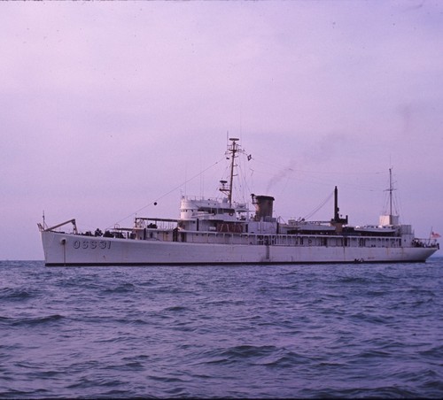 The USC&GS Pioneer during the International Indian Ocean Expedition, in 1964