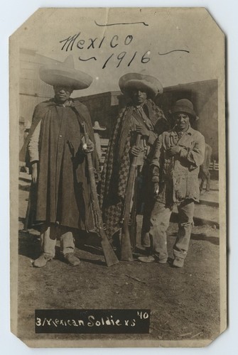 Trio of Mexican soldiers