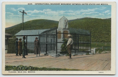 International boundary monument between United States and Mexico, Tijuana, Baja Cal., Mexico