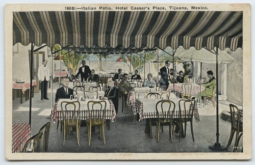 Italian patio, Hotel Caesar's Place, Tijuana, Mexico