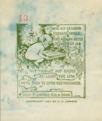 Charles F. Lummis Bookplate